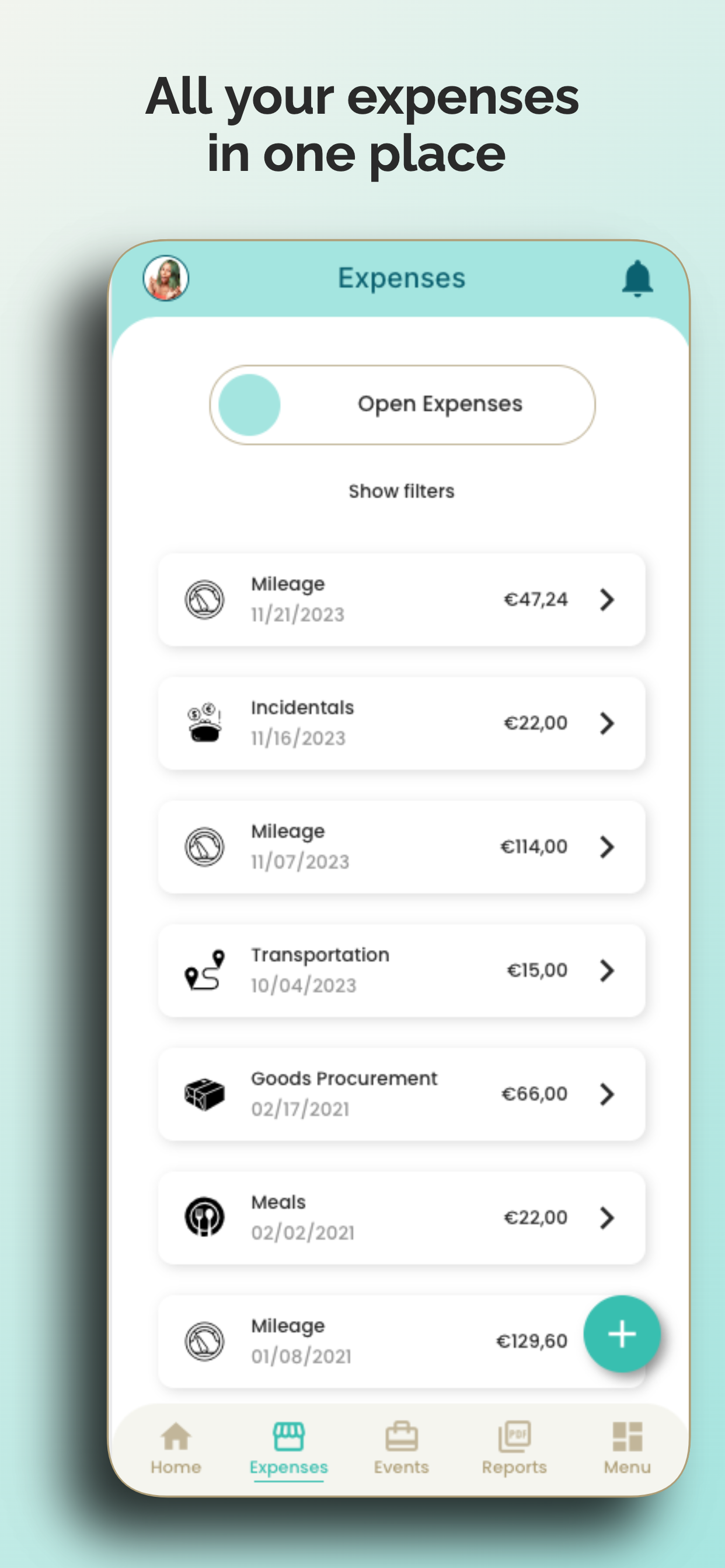 screenshot of Smart Expense